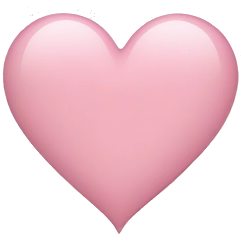 Light pink heart  emoji