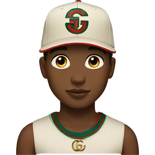 Boy with Gucci cap  emoji