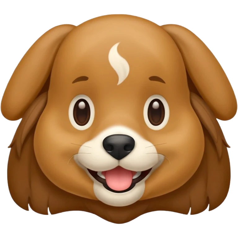 Crie a imagem de uma cachorro sorridente emoji
