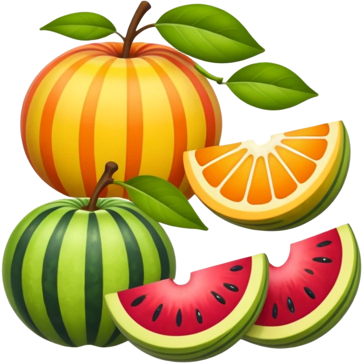 striped fruit emoji