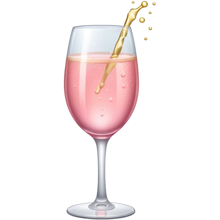Champagne rosa emoji