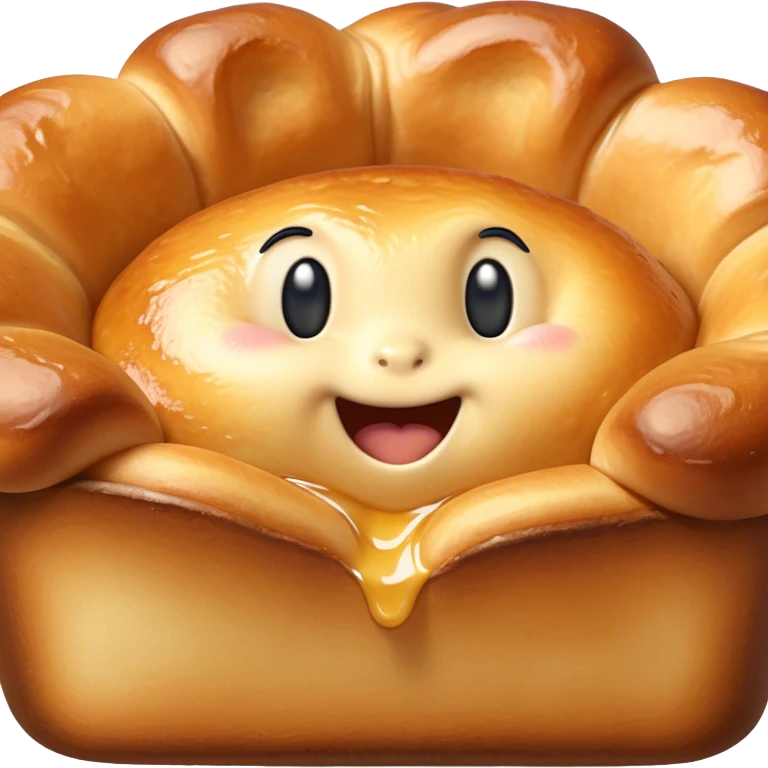Cinematic Realistic Yorkshire Pudding Dish Emoji, showcasing a light, airy, golden puff with a crispy exterior rendered with lifelike detail and soft natural lighting that accentuates its classic appeal. emoji