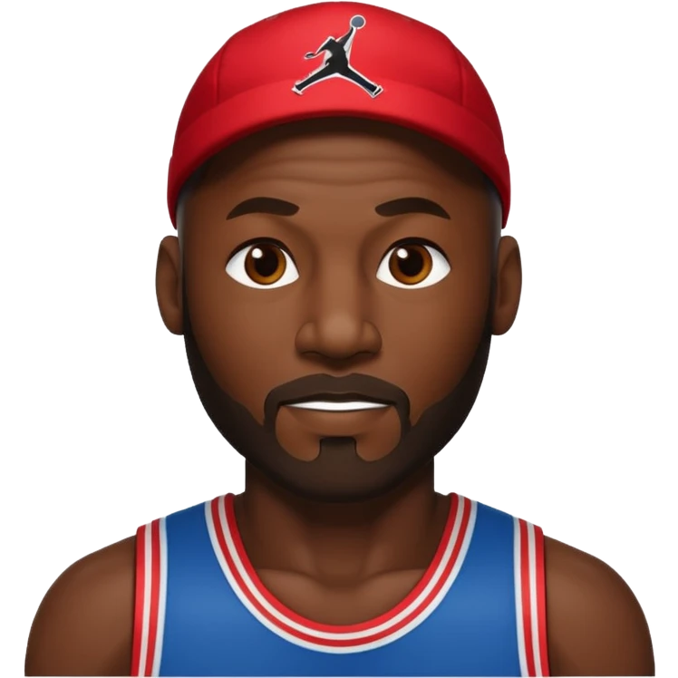 michael jordan with sideburns beard emoji