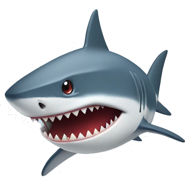 Shark wearing a Christmas jumper emoji