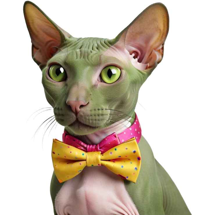 Bald cat sphinx  emoji