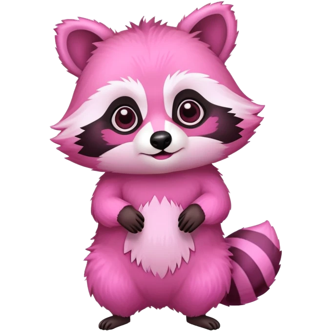 Pink raccoon  emoji