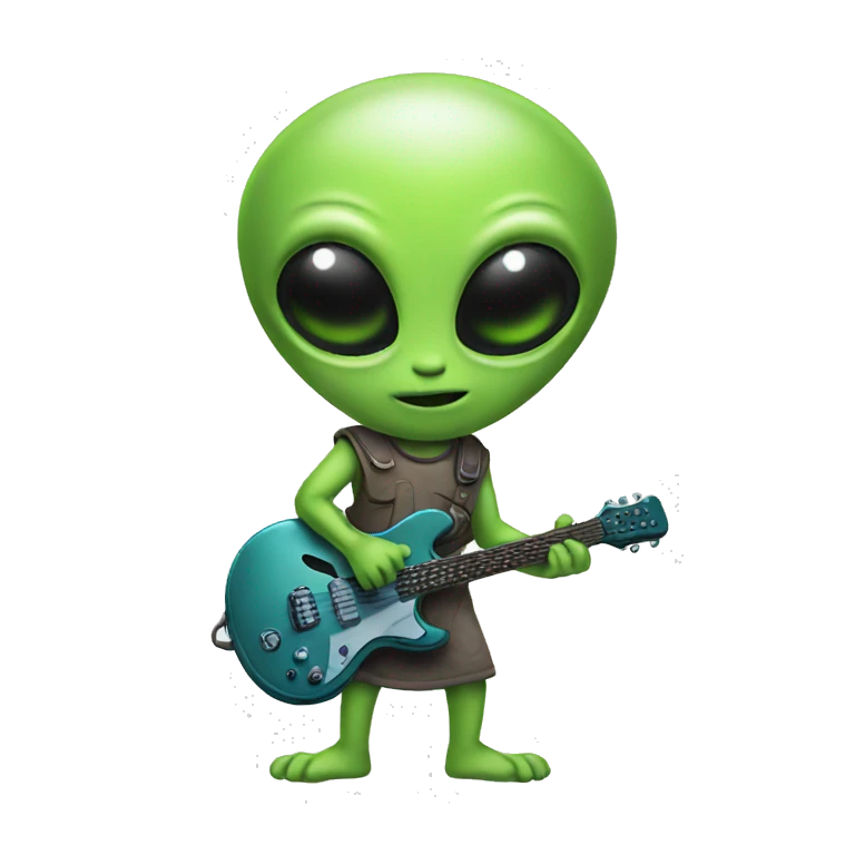 Alien playing emoji