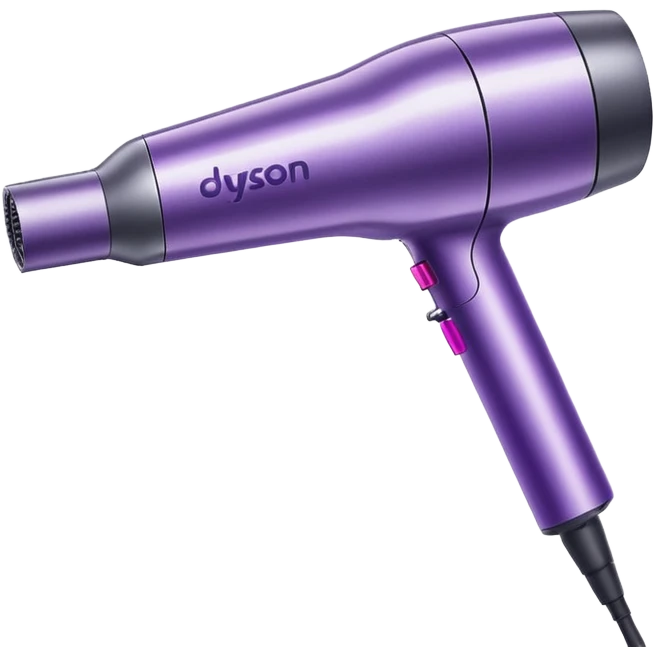 Dyson multistyler-inspired hair dryer, with attachment, sleek and modern emoji