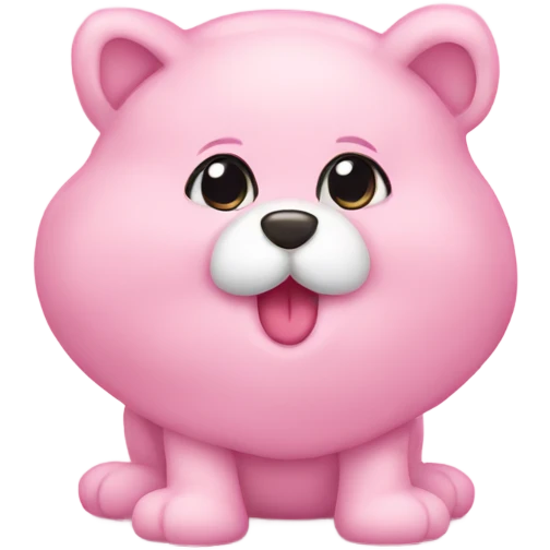 Cute pink emoji