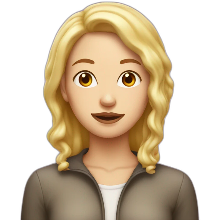 white woman covered in vanilla pudding emoji