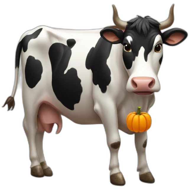 Cow pumking emoji