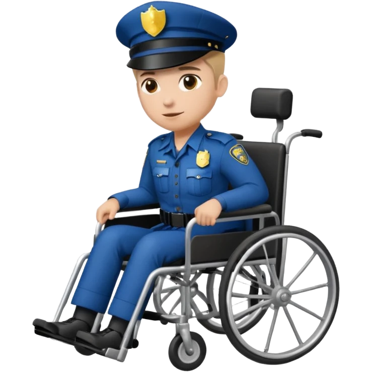 wheelchair police  emoji
