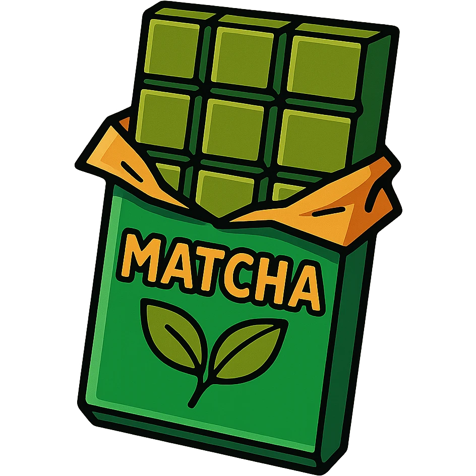 matcha chocolate bar emoji
