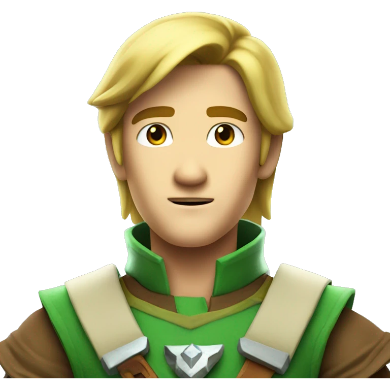Make a futuristic character called link who is from 30 years in the future from The Legend of Zelda emoji