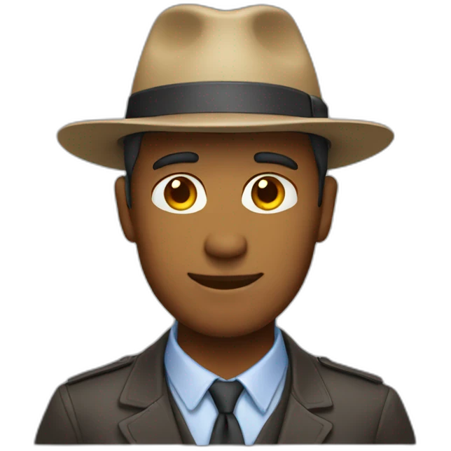 Man wearing hat emoji