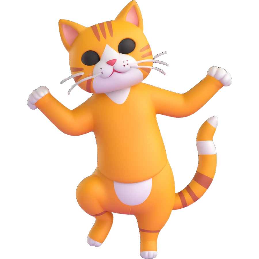 cat performing capoeira move emoji