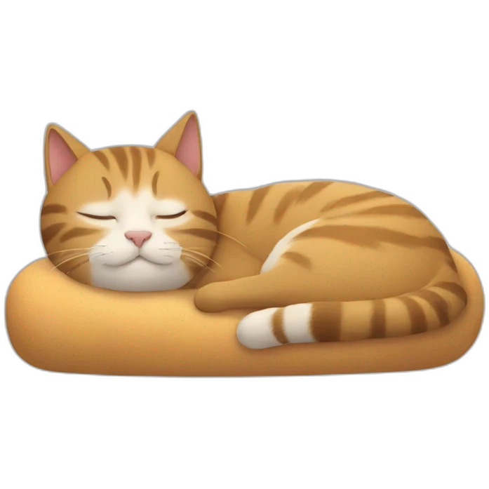 cat napping emoji