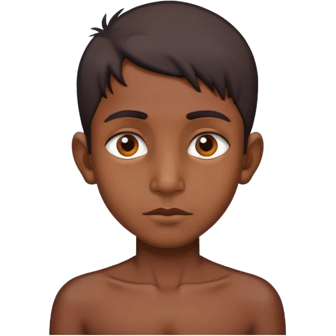 Skinny Indian kid  emoji