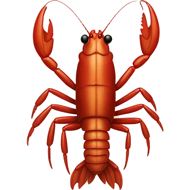 one crayfish emoji