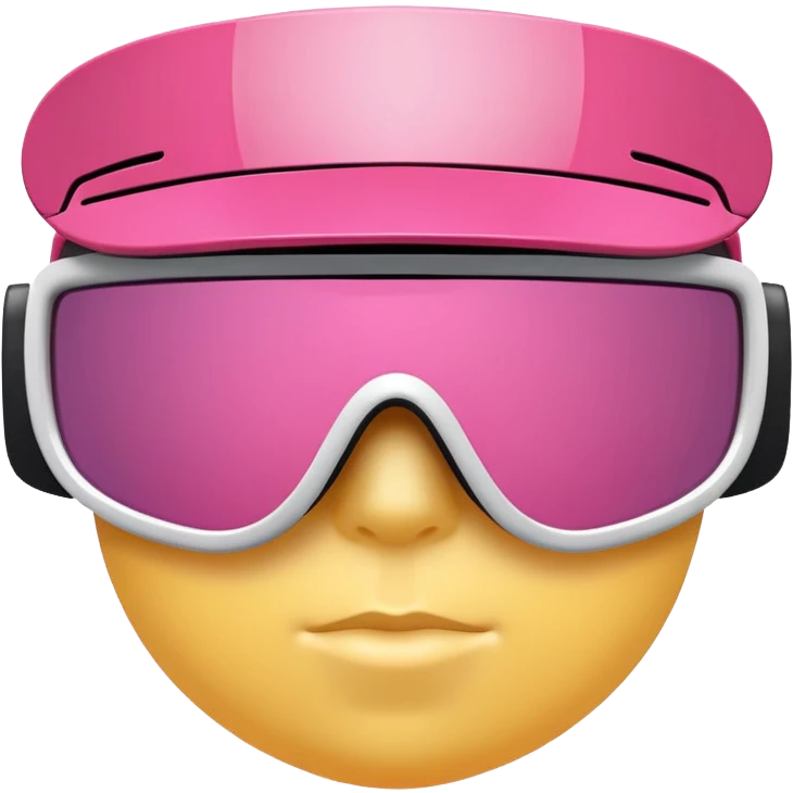 gigantic frame sporty pink shield visor sunglasses, enormously thick and chunky design, massive robust construction, one-piece lens, exaggerated thickness emoji