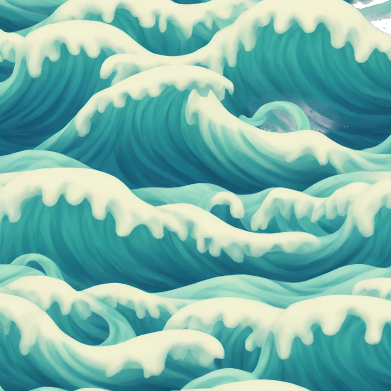 Ocean waves emoji