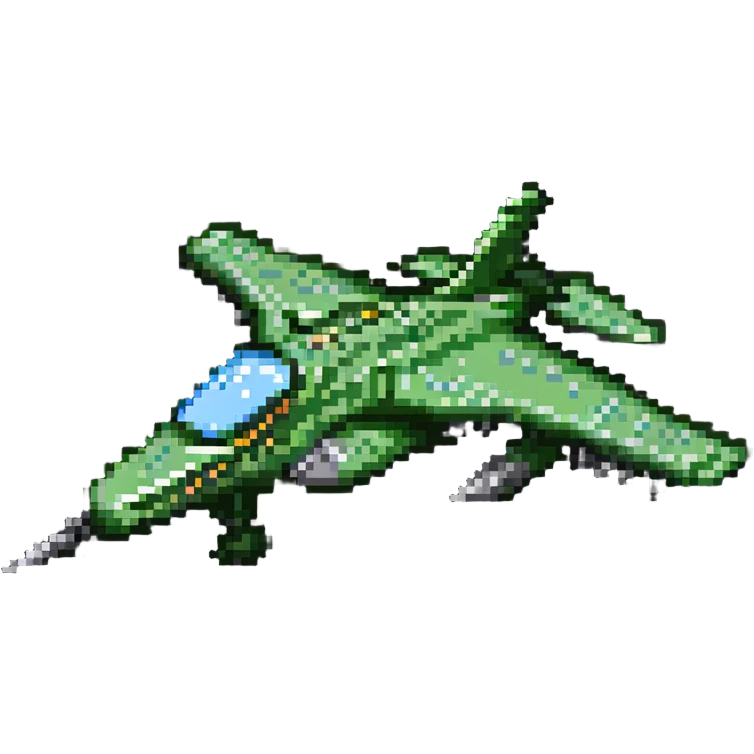 Futuristic crocodile jet fighter emoji