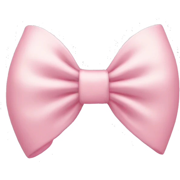 light pink bow emoji