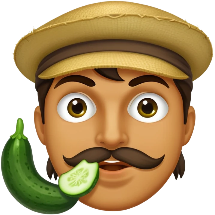 Bandit with a cucumber in his mouth  emoji