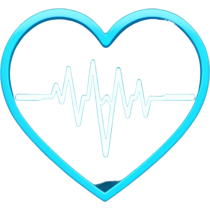 heart pules tech with the pules symbol in the middle  emoji