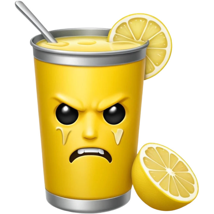 fai una lattina gialla e con un limone al centro rappresentando il estathe' limone lattina emoji