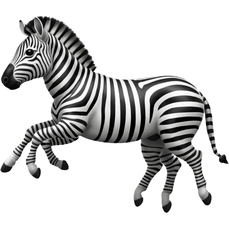 zebra is jump emoji
