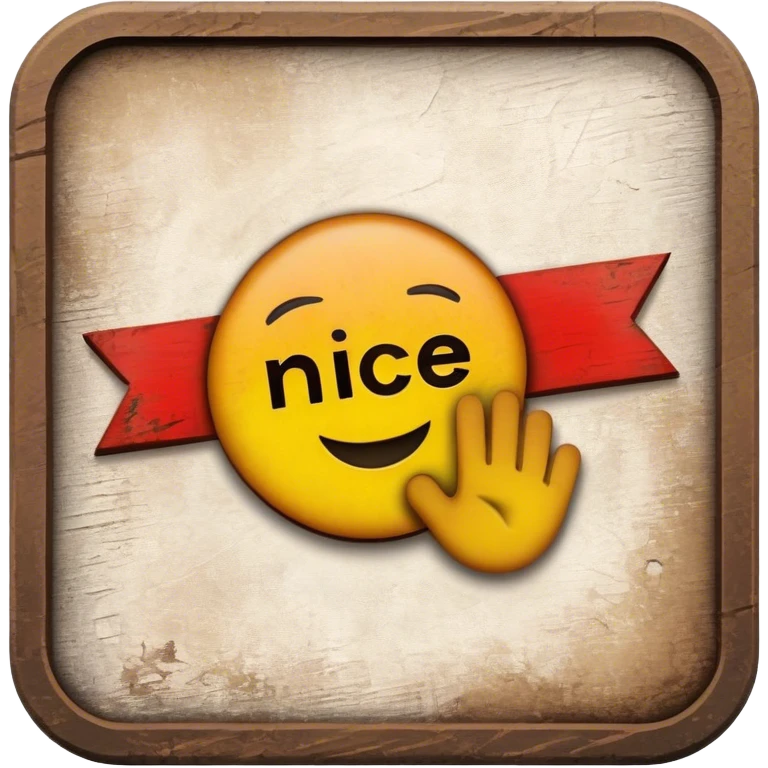 sign saying nice try emoji