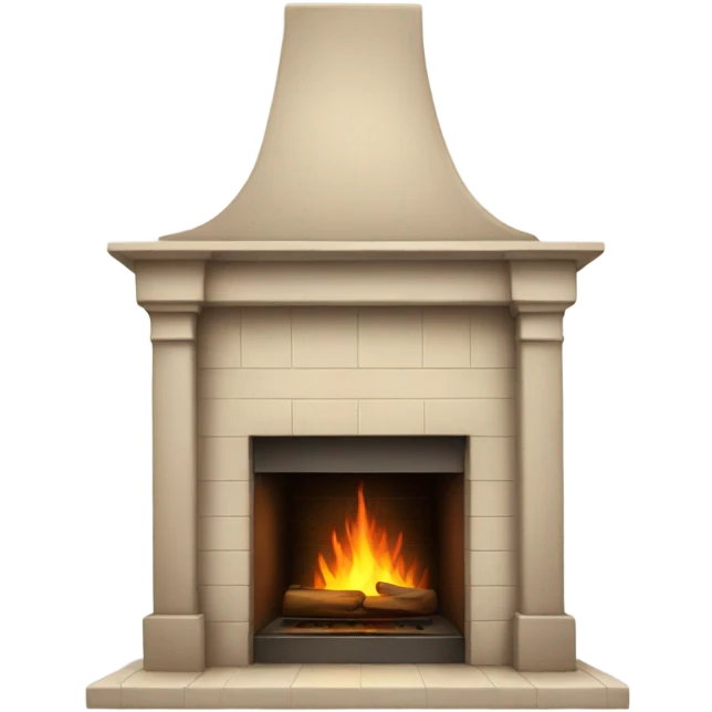 Realistic fireplace  emoji