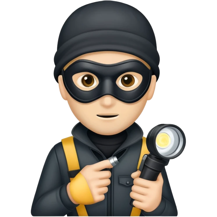 Burglar emoji