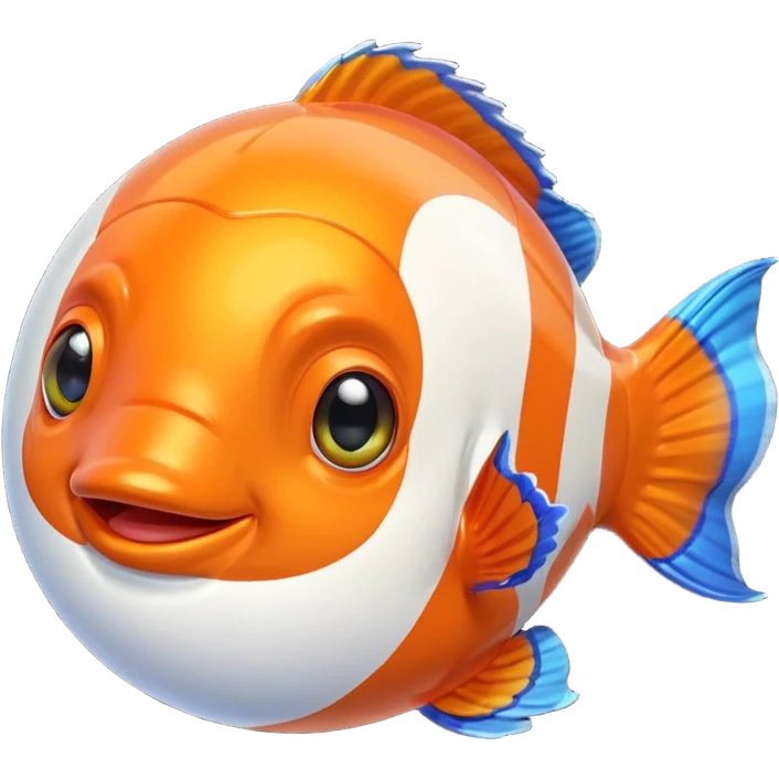 Ball of Goo with Rainbow Clownfish emoji