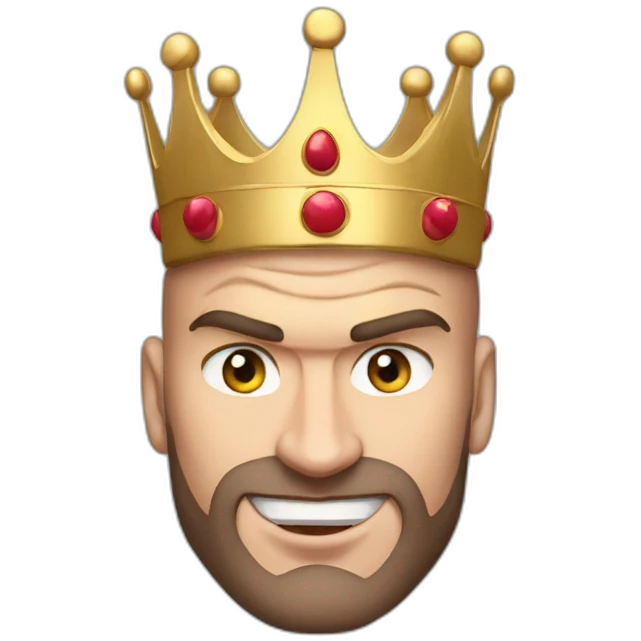 tyson fury with a crown emoji