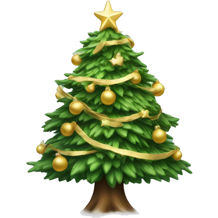 beautiful christmas tree emoji