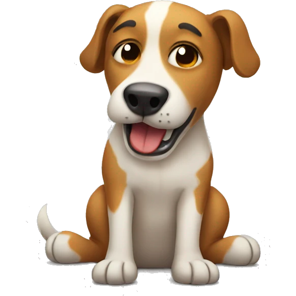 Drunk dog emoji