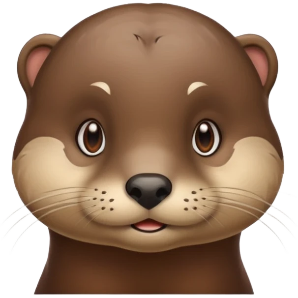 generate an otter with a very big brain, sarcastic emoji