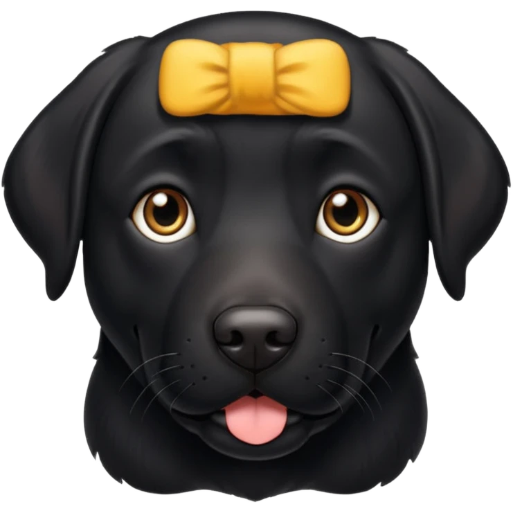 Labrador  negro adulto emoji