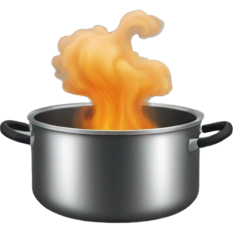 cooking pot smoke emoji