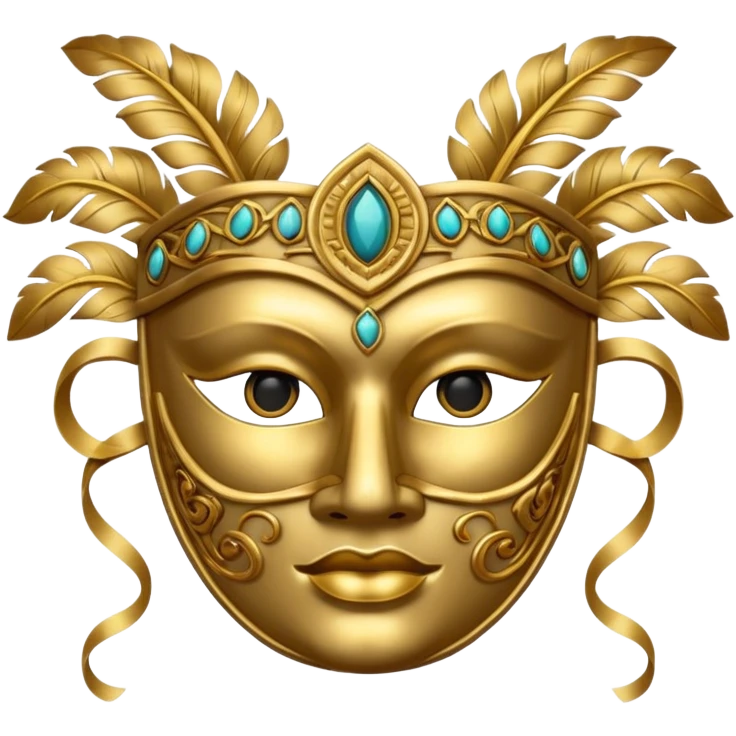 ancient Roman party mask emoji