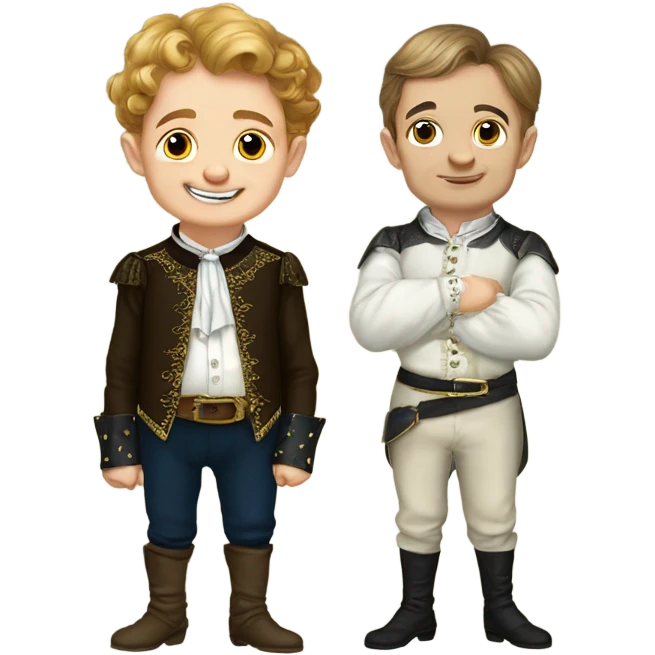 Tom Thumb whimsical fairytale boy and thistledown doublet shirt emoji