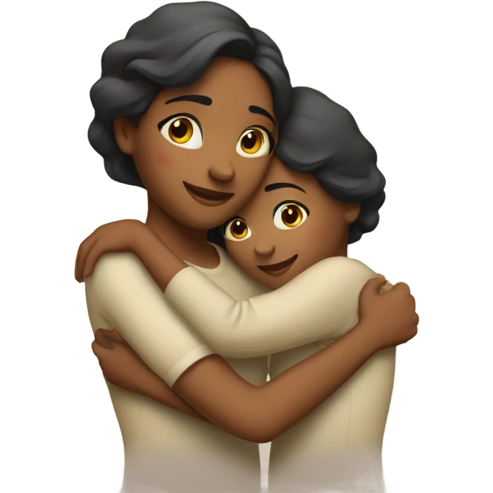Sisters hugging  emoji