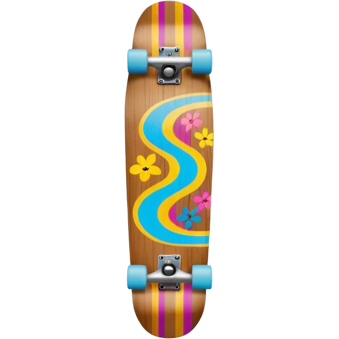 colorful skateboard  emoji