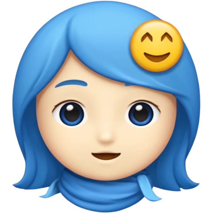 青いキューブにX emoji