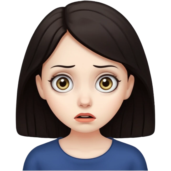 scared lady emoji