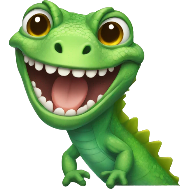 smiling lizard emoji