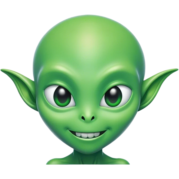 alien with a side smile  emoji