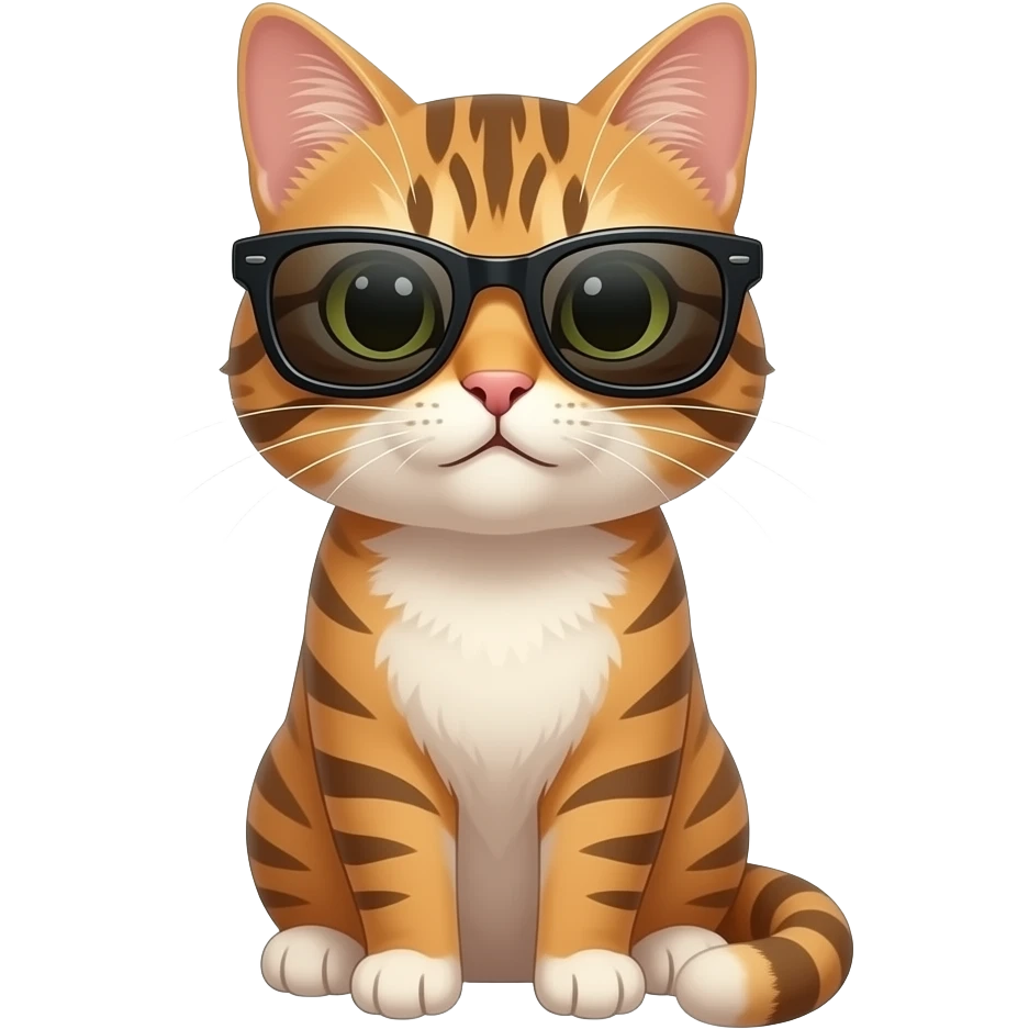 Cat wearing sunglasses emoji